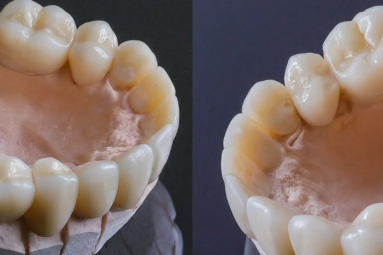 ceramic and zirconia crowns